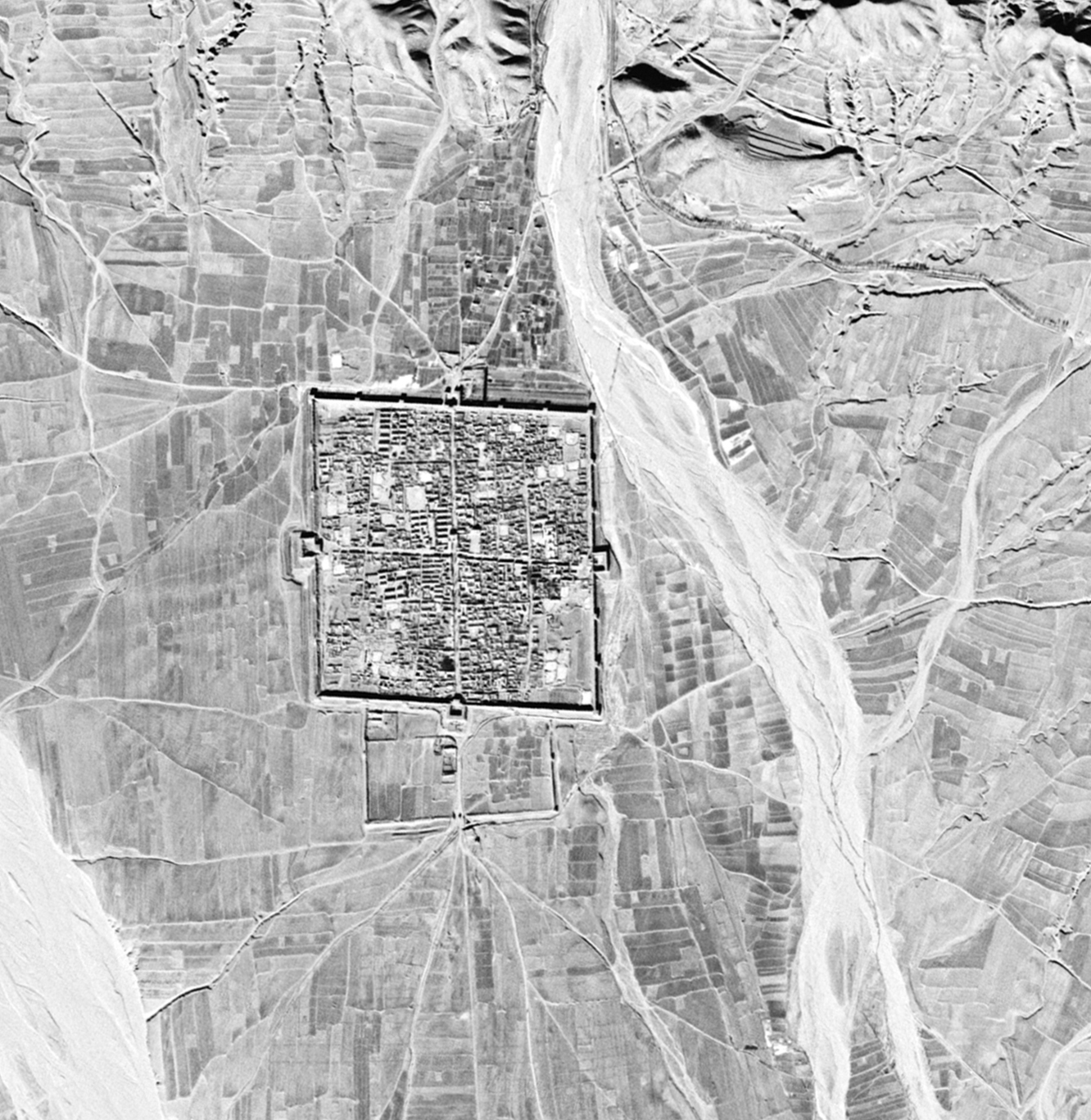 60-70年代全国卫星影像 单张锁眼卫星图