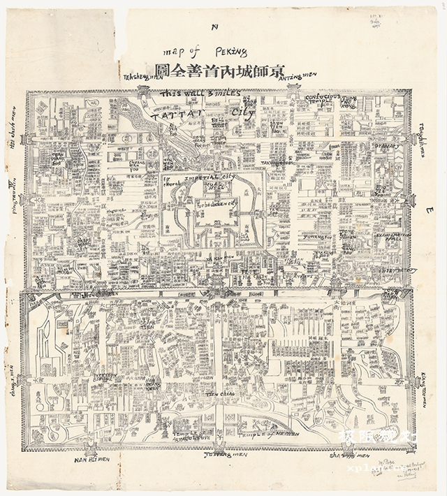 京师城内首善全图 1799年